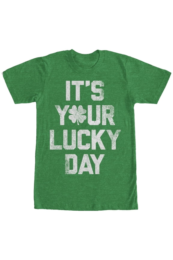 Men's Lost Gods Your Lucky Day Graphic Tee Kelly Heather Medium