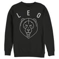 thumbnail image 1 of Men's Lost Gods Zodiac Leo Line Symbol  Sweatshirt Black X Large, 1 of 4