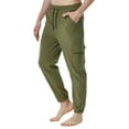 thumbnail image 1 of Men's Lounge Jogger Pants with Multi Pockets Casual Cinch Bottom Jogging Sweatpants Cozy Drawstring Home PJ Pants, 1 of 6
