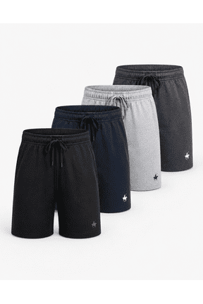 Men’s Lounge Pajama Shorts Lightweight Cotton Drawstring Sleep Shorts with Pockets - 1-Pack