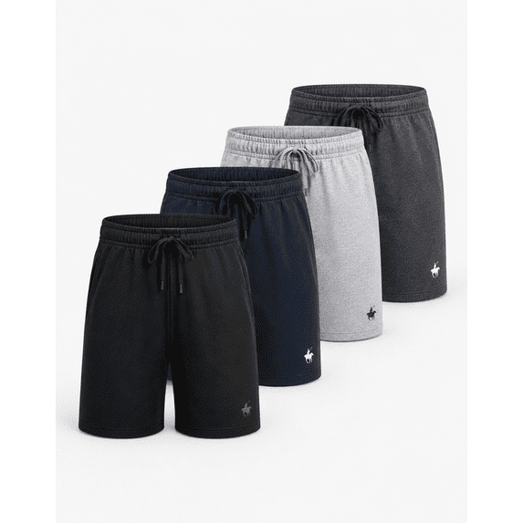 Men’s Lounge Pajama Shorts Lightweight Cotton Drawstring Sleep Shorts with Pockets - 1-Pack