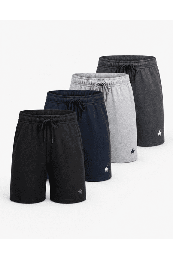 Men’s Lounge Pajama Shorts Lightweight Cotton Drawstring Sleep Shorts with Pockets