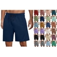 thumbnail image 1 of Men’s Lounge Shorts with Drawstring Elastic Waist Soft Lightweight Casual Sleep Shorts for Home Gym Travel Summer Daily Wear, 1 of 6