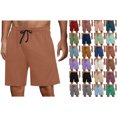thumbnail image 1 of Men’s Lounge Shorts with Drawstring Elastic Waist Soft Lightweight Casual Sleep Shorts for Home Gym Travel Summer Daily Wear, 1 of 6