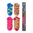 thumbnail image 1 of Men's Low Cut Socks, Fast Food Mystery Gift Box, 4-Pack, Size 6.5-12, 1 of 6