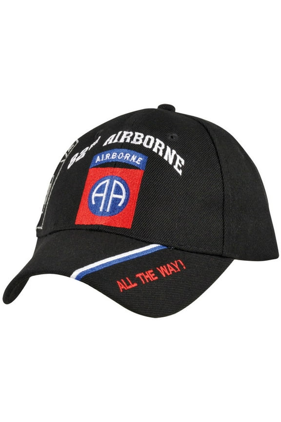 Men's Low Profile Black 82nd Airborne Hat
