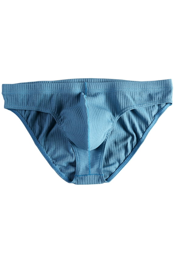 Men's Low Rise Bikini Underwear Soft Cotton Breathable Bulge Enhancing Pouch Briefs Sexy Triangle Design Comfortable Fit