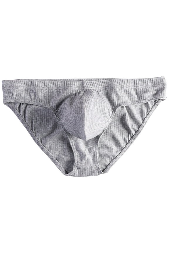Men's Low Rise Bikini Underwear Soft Cotton Breathable Bulge Enhancing Pouch Briefs Sexy Triangle Design Comfortable Fit