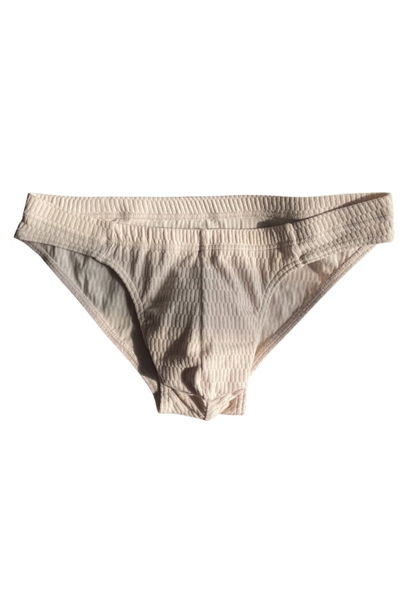 Men's Low Rise Bikini Underwear Soft Cotton Breathable Bulge Enhancing Pouch Briefs Sexy Triangle Design Comfortable Fit
