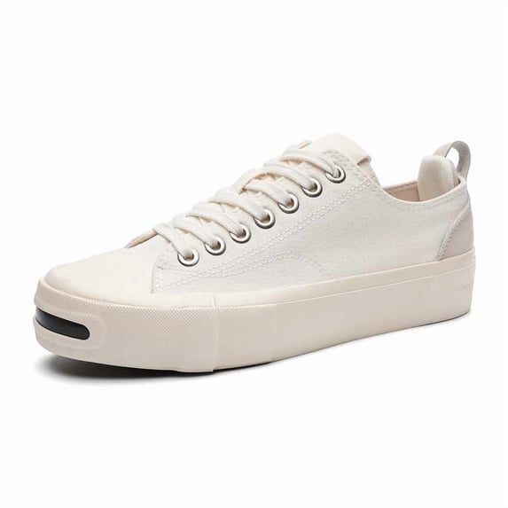 Men's Low‑Top Canvas Skate Sneakers, Lace‑up Casual Board Shoe with ...