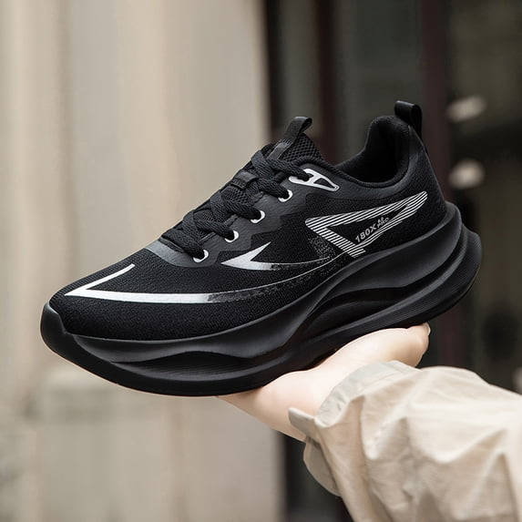 Men's Low-Top Running Sneakers Lace-Up Walking Shoes with Cushioned Midsole - Multi-Color Available
