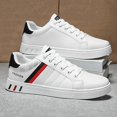 thumbnail image 1 of Men's Low Top Skate Sneakers, Lace Up Fashion Casual Board Shoes for Daily Street Wear, 1 of 4