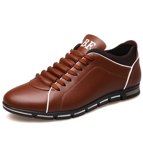 Men's - Low-Top Sneakers - Upper & Cushioned Sole, Office, Urban - -Terrain & Year-Round Wear Lace-Up Round Toe Business Casual Shoes Suitable for,
