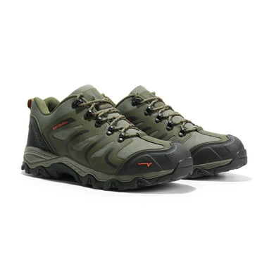 BURUDANI Men's Low Top Waterproof Outdoor Hiking Backpacking Work Boots Shoes