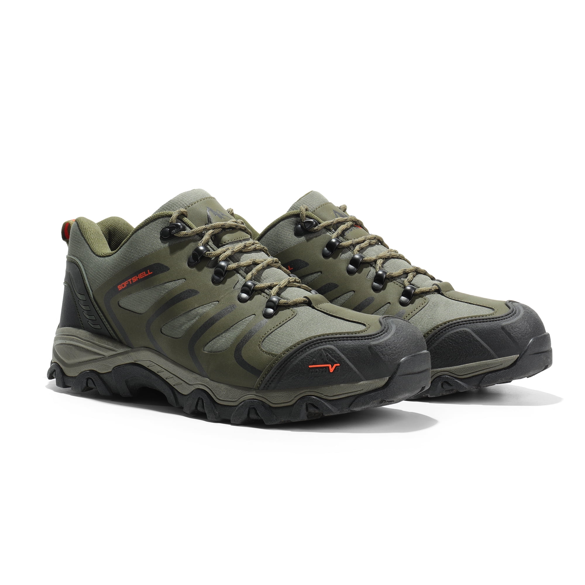 BURUDANI Men's Low Top Waterproof Outdoor Hiking Backpacking Work Boots Shoes