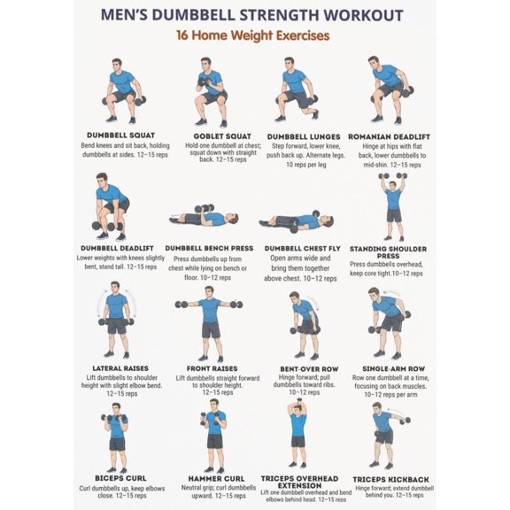 Men's Lower Limb Training Poster Department Daily Training 16 Exercise Chart Poster Hip And Leg Training Plan Gym Training Table Poster
