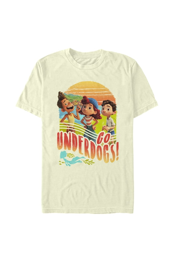 Men's Luca Go Underdogs Graphic Tee Beige Small
