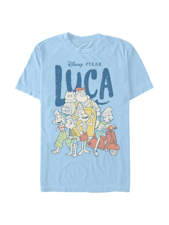 Men's Luca Group Logo Graphic Tee Light Blue 2X Large