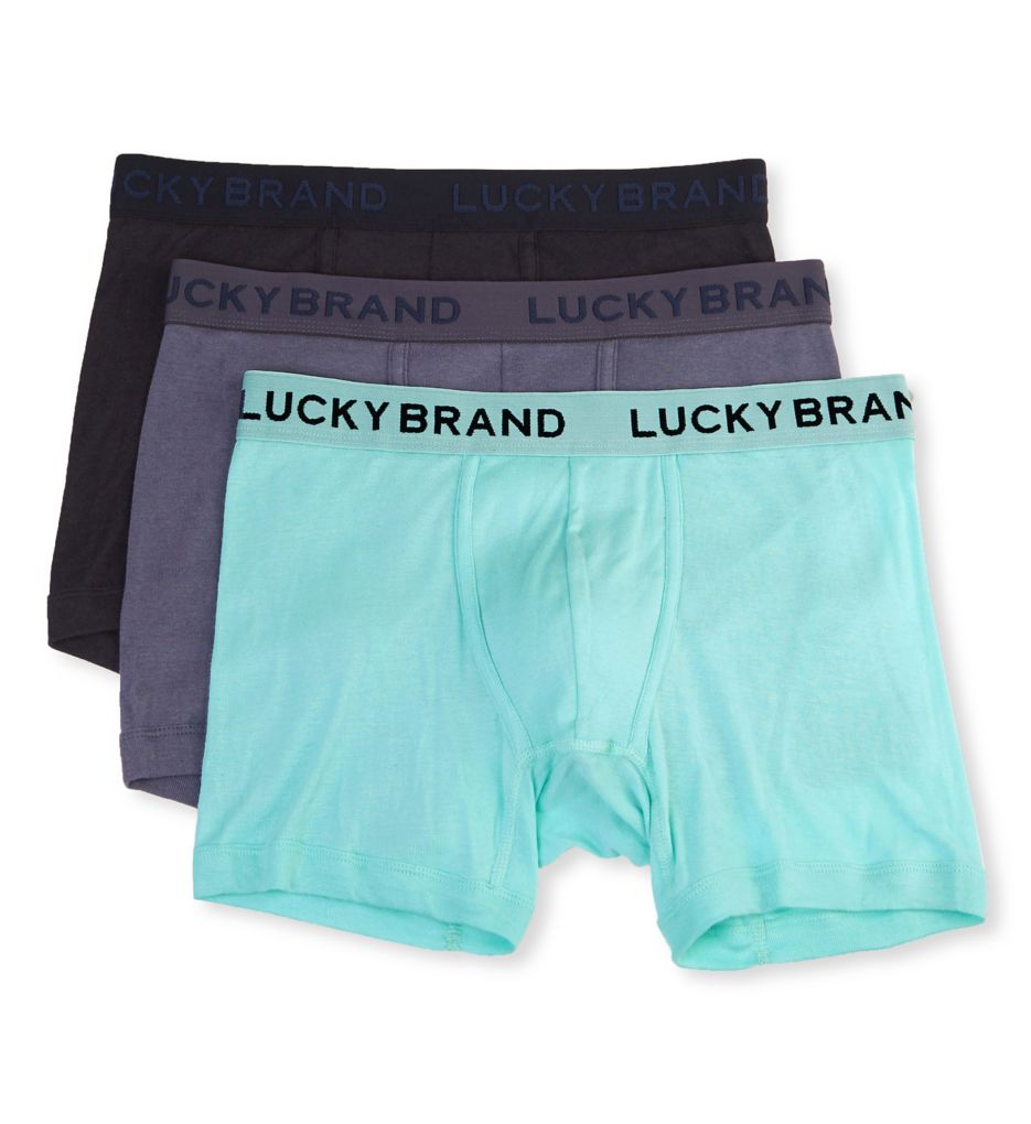 LUCKY BRAND BOXER BRIEFS - 02 P58 XLARGE - BLUE BEAR - MEN UNDERWEAR 3 PACK