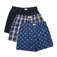 thumbnail image 1 of Men's Lucky 241PB09 Cotton Woven Boxers - 3 Pack (Plaid/Denim/Space S), 1 of 1
