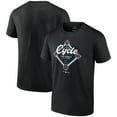 thumbnail image 1 of Men's Luis Arraez Black Miami Marlins Cycle T-Shirt, 1 of 4