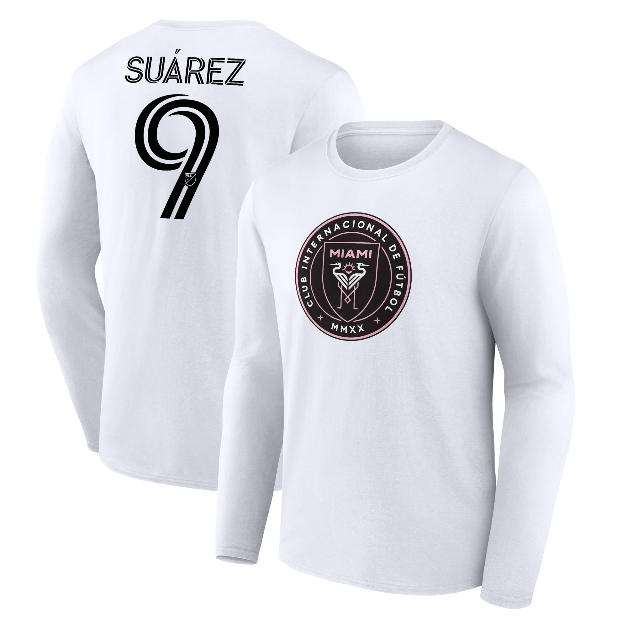 Men's Luis Su-rez White Inter Miami CF Team Authentic Player Name