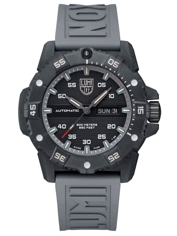 Men's Luminox Carbon SEAL Automatic Swiss Made Dive Watch 3862