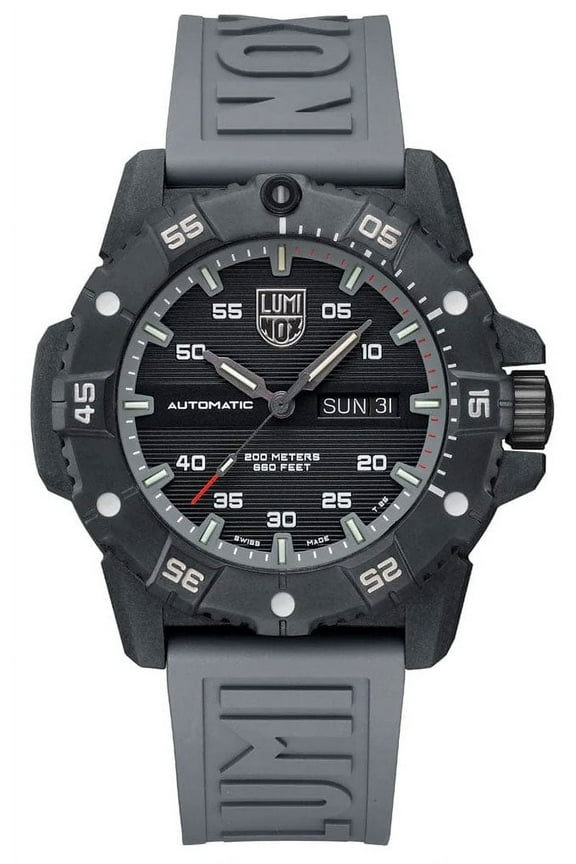 Men's Luminox Carbon SEAL Automatic Swiss Made Dive Watch 3862