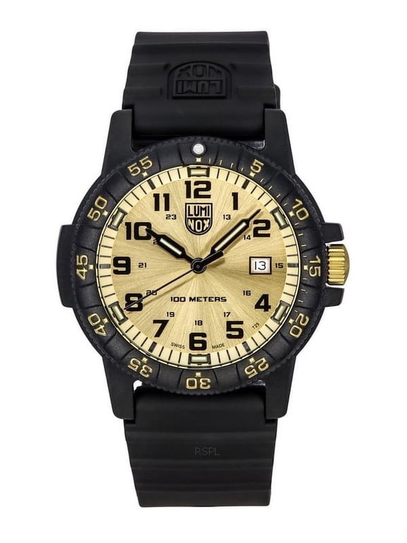 Men's Luminox Leatherback Sea Turtle Giant Black 44mm Watch 0325.GP