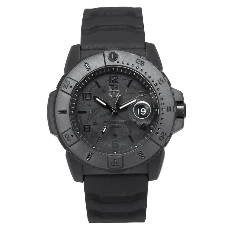 Men's Luminox Navy SEAL Foundation Military Blackout Watch