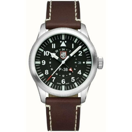 Men's Luminox P-38 Lightning Pilot GMT GMT 2 Time Zone Watch 9521