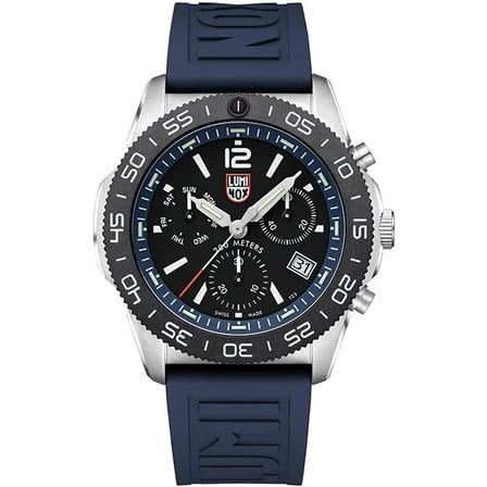 Men's Luminox Pacific Diver Chronograph Blue Strap Swiss Watch 3143