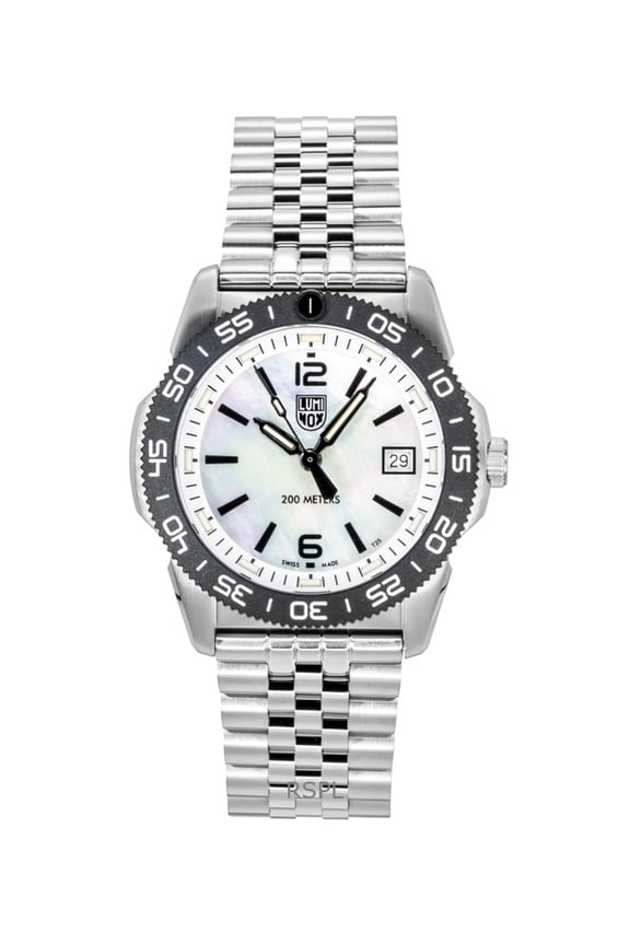 Men's Luminox Pacific Diver Ripple 39mm Steel Dive Watch XS.3126M.1