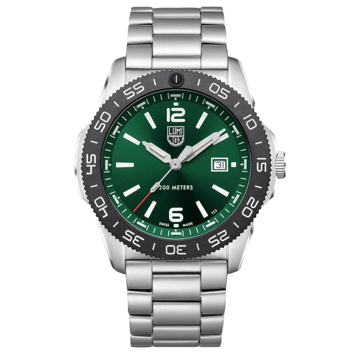 Luminox Men's Pacific Diver Watch, Stainless Steel, Green Dial