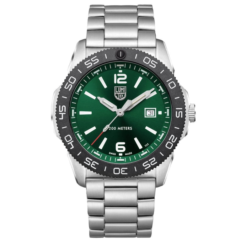 Luminox Men's Pacific Diver Watch, Stainless Steel, Green Dial