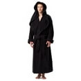 thumbnail image 1 of Men's Luxury Medieval Monk Robe Style Full Length Hooded Turkish Terry Cloth Bathrobe, Black, Large, 1 of 1