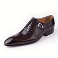 thumbnail image 1 of Men's Luxury Oxford Dress Shoes Vintage Style with Metal Buckle Perfect for Weddings Business Parties, 1 of 4