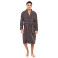 thumbnail image 1 of Skylinewears Men’s Luxury Robe 100% Cotton Terry Robe Shawl Collar Kimono Bathrobe Spa Robe Lightweight Soft Sleepwear Shower Robe Gowns for Men, 1 of 6