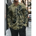 thumbnail image 1 of Men's Luxury Shirts Slim Fit Long Sleeves Casual Button Down Dress Shirts Khaki 3XL, 1 of 5