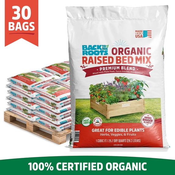 Organic Value Bulk Raised Bed Mix Pallet (30 1 cu. ft. bags)