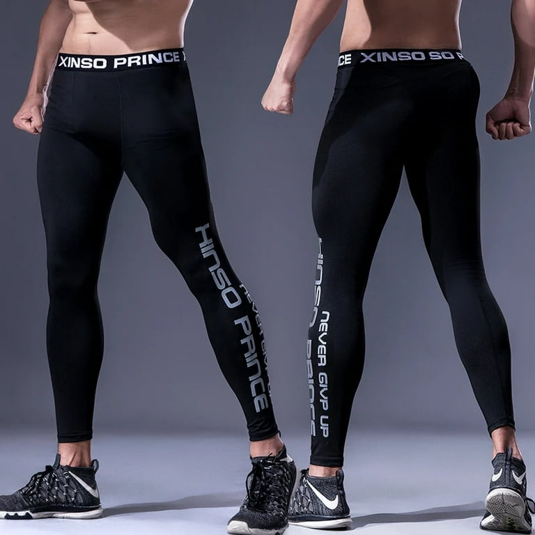 Men s Lycra Compression Pants Cycling Running Basketball Soccer Elasticity Sweatpants Fitness Tights Legging Trousers Gym Hombre Men Run Pants 02 XXXXL Walmart