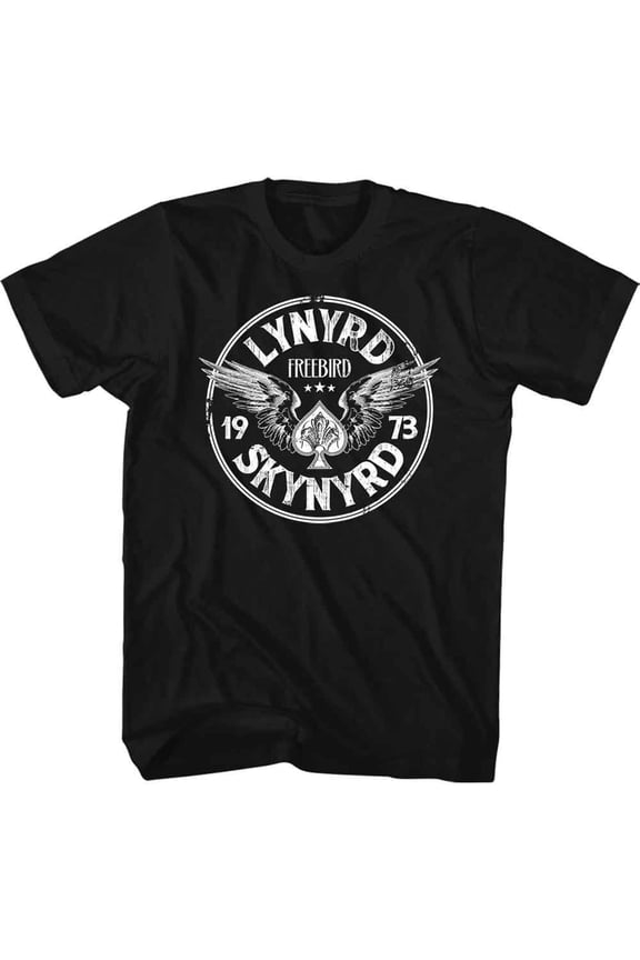 Men's Lynyrd Skynyrd Freebird '73 Wings Slim Fit T-shirt Medium Black