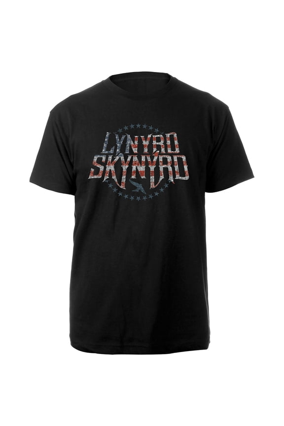 Lynyrd Skynyrd Men's Stars & Stripes T-Shirt X-Large | Officially Licensed Merchandise