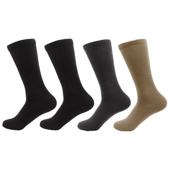 Men's M/L Rayon from Bamboo Fiber Socks - Assortment 96 - 4prs, Size 6-10
