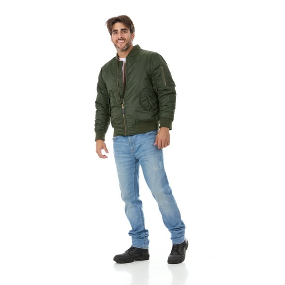 Men's MA-1 Flight Bomber Pilot Jacket-MA1-Olv-XXL