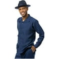 thumbnail image 1 of Men's MONTIQUE Two Piece Set Walking Leisure Suit 2391 Navy Tone on Tone, 1 of 9