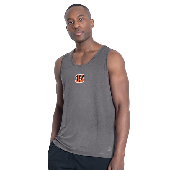 Men's MSX by Michael Strahan Charcoal Cincinnati Bengals Energy Tank Top