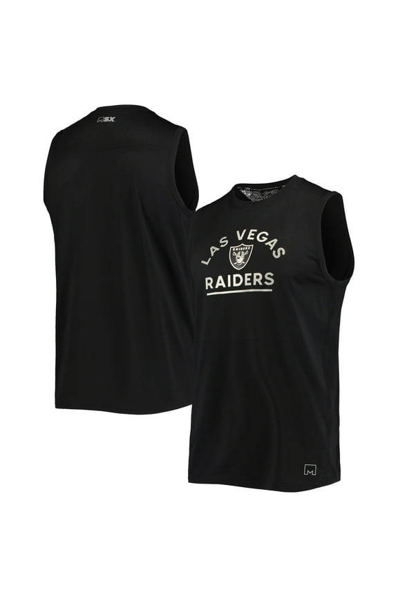 Men's MSX by Michael Strahan Black Las Vegas Raiders Rebound Tank Top