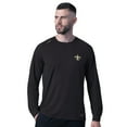 thumbnail image 1 of Men's MSX by Michael Strahan  Black New Orleans Saints Forward Long-Sleeve T-Shirt, 1 of 3
