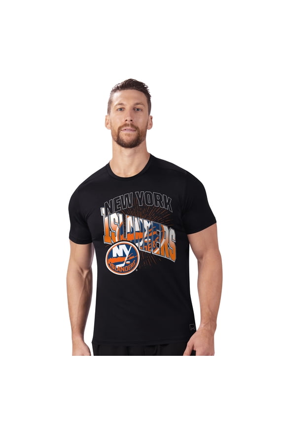 Men's MSX by Michael Strahan  Black New York Islanders Festive T-Shirt